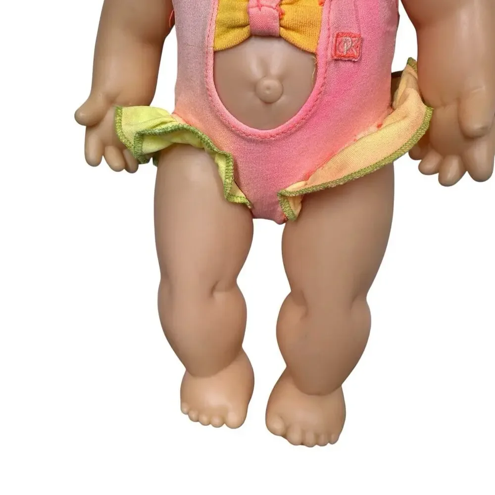 Vtg 1991 Cabbage Patch Kids Doll Splash N‎ Tan Red Hair Teeth w/Swimsuit 14